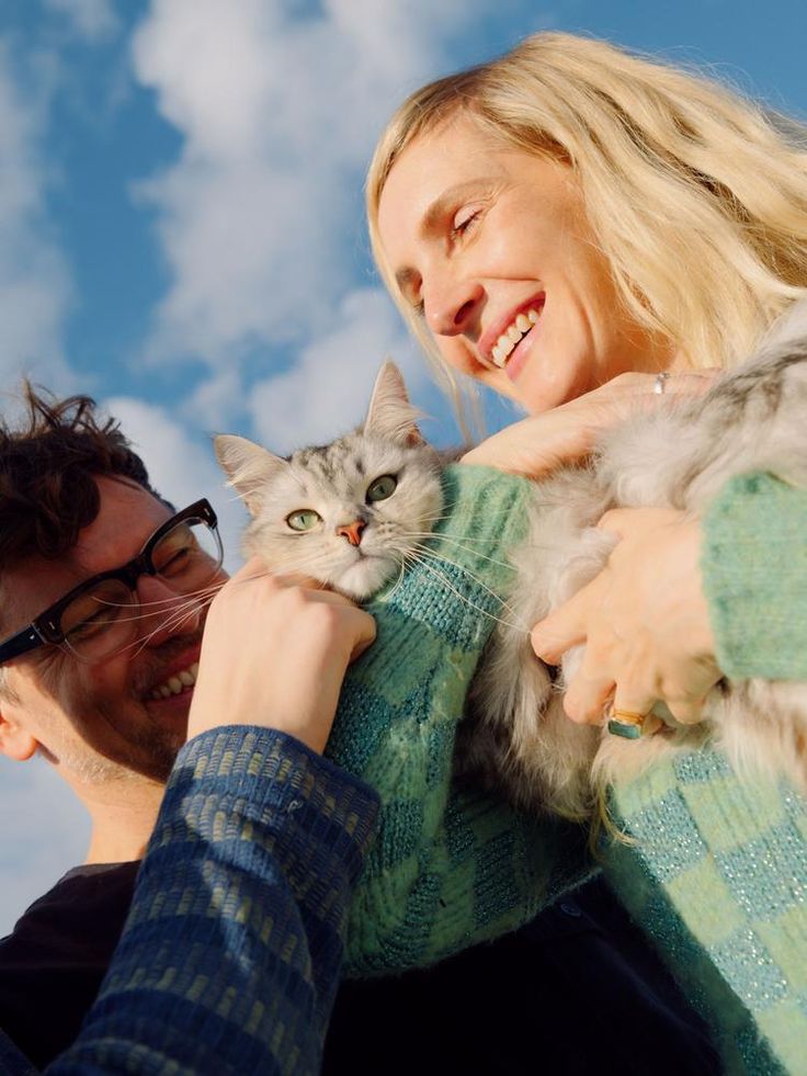 Couple with cat